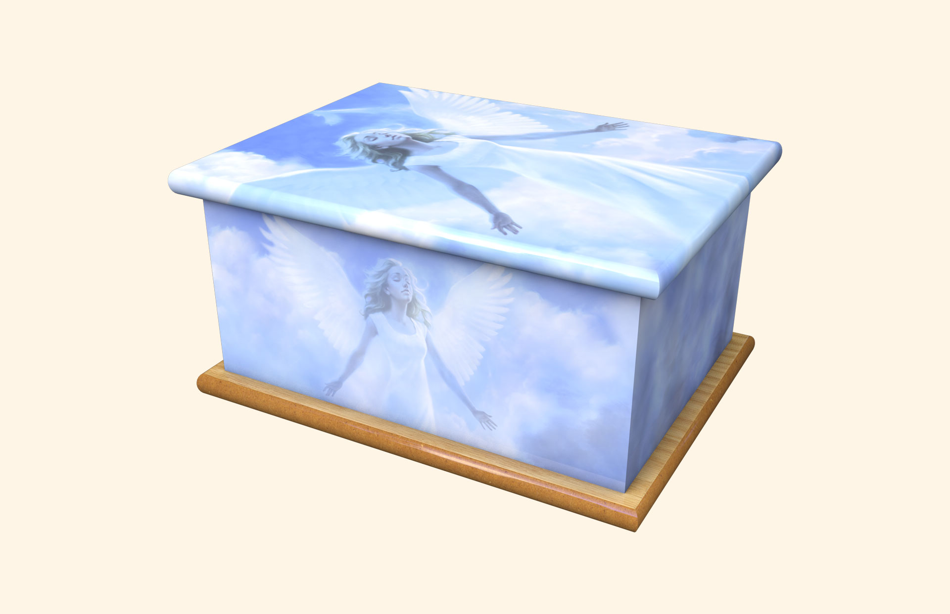My Angel adult ashes casket